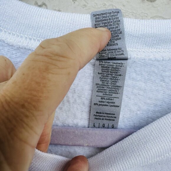 Gildan Mens L Sigma Phi Epsilon Fraternity Crewneck Sweatshirt White - Picture 4 of 5